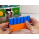 Plastic holder 18650x6 for spot welding of rechargeable batteries