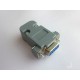 Connector RS232 (serial port) with plastic shell, 9 pin, female