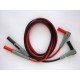 Test leads for multimeter with connectors banana - banana, 2 pieces