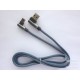 USB cable Type-C (M) angled to Type-A (M) angled, USB 2.0, 1m