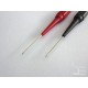 Test probes with needle tip 0.7mm and connectors 4mm banana, 2 pieces