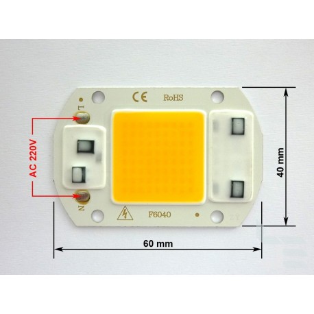 COB LED module 30W warm white with 220V integrated driver, new