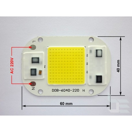 COB LED module 30W cool white with 220V integrated driver, new