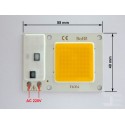 COB LED модул 10W топло бяло с 220V интегрирано захранване, 55x40мм