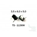 Microbutton (tact switch) TS-1136W, 3.5x6x5mm, THT mounting