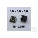 Microbutton (tact switch) TS-1266, 6x6x5mm, SMT mounting