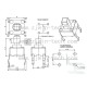 Микробутон (тактилен бутон) TS-1166F, 6x6x7.3мм, THT монтаж
