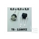 Microbutton (tact switch) TS-1166YZ, 6x6x5mm, THT mounting