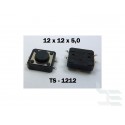 Microbutton (tact switch) TS-1212, 12x12x5mm, SMT mounting