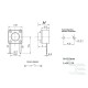 Microbutton (tact switch) TS-1166W, 6x6x5mm, THT mounting