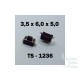 Microbutton (tact switch) TS-1236, 3.5x6x5mm, SMT mounting