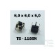 Microbutton (tact switch) TS-1166N, 6x6x5mm, THT mounting