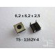 Microbutton (tact switch) TS-1162V-4, 6.2x6.2x2.5mm, THT mounting