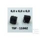 Microbutton (tact switch) TSF-1166Z, 6x6x6mm, THT mounting