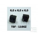 Microbutton (tact switch) TSF-1166Z, 6x6x6mm, THT mounting