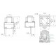 Микробутон (тактилен бутон) TSF-1166Z, 6x6x6мм, THT монтаж