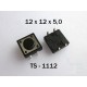 Microbutton (tact switch) TS-1112, 12x12x5mm, THT mounting