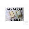 Microbutton (tact switch) TS-1234, 3.2x4.2x2.5mm, SMT mounting