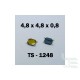 Microbutton (tact switch) TS-1248, 4.8x4.8x0.8mm, SMT mounting