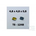 Microbutton (tact switch) TS-1248, 4.8x4.8x0.8mm, SMT mounting