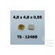 Microbutton (tact switch) TS-1248B, 4.8x4.8x0.55mm, SMT mounting