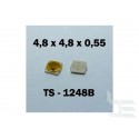 Microbutton (tact switch) TS-1248B, 4.8x4.8x0.55mm, SMT mounting