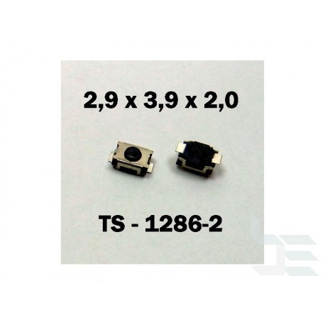 Microbutton (tact switch) TS-1286-2, 2.9x3.9x2mm, SMT mounting