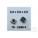 Microbutton (tact switch) TS-1286-4, 3x3.5x2mm, SMT mounting