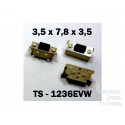 Microbutton (tact switch) TS-1236EVW, 3.5x7.8x3.5mm, SMT mounting