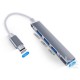 USB hub 1 port USB 3.x + 3 ports USB 2.0, 5cm cable Тype-C