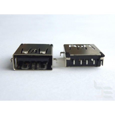 Type-A USB 2.0 connector USB-12, female, for mounting on PCB