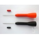 Test probes with needle tip 1.0mm for mounting on top of other probes, 2 pieces