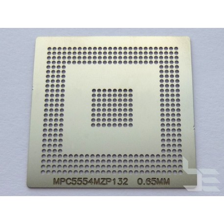 Stencil chip size MPC5554MZP132 for reballing BGA IC chips