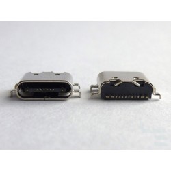 Type-C USB конектор TC-8 0.8мм, женски, 1x16 пина, за монтаж на платка