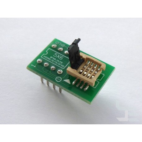 Adapter 6x5mm WSON8/DFN8/MLF8/MLP8 to DIP8 for programmer