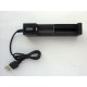 Battery charger for 1pc. cylindrical Li-ion rechargeable battery