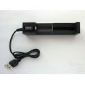 Battery charger for 1pc. cylindrical Li-ion rechargeable battery