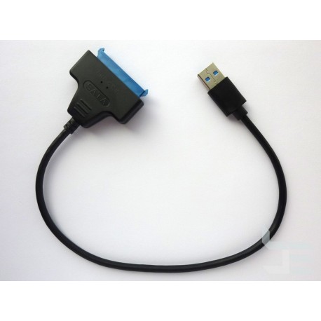 Adapter for 2.5" SATA HDD/SSD to USB 3.0 Type-A, 30cm cable