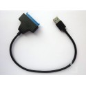 Adapter for 2.5" SATA HDD/SSD to USB 3.0 Type-A, 30cm cable