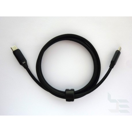 USB cable Type-C (M) to Type-C (M), USB 2.0, 5А, E-Marker 100W, display, 1m