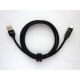 USB кабел Type-C (М) към Type-A (М), USB 2.0, 6А, дисплей, 1м