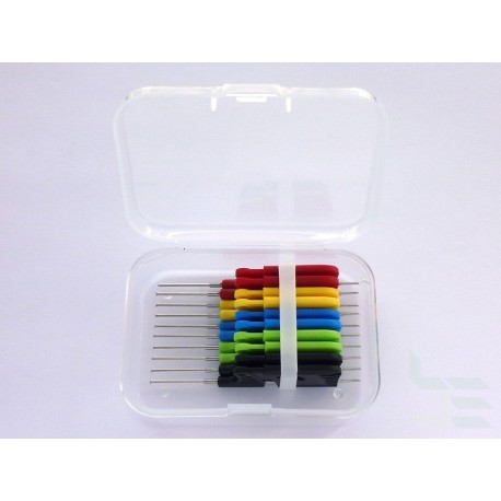 Micro clamps SDK08 for IC chips, colorful, 10 pieces