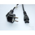 AC power cable SCHUKO angled to C5 (3-pin), 1.8m (3x0.75)