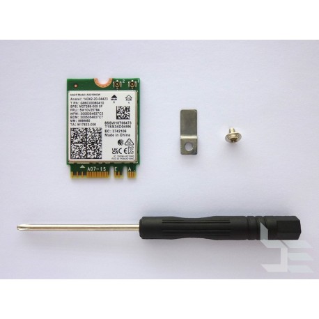 Wi-Fi + Bluetooth card Intel AX210NGW, 802.11ax Wi-Fi 6E 2x2, M.2 2230, 2 antennas