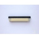 FFC/FPC connector, 32-pin 0.5mm pitch, lower contact, slider cover