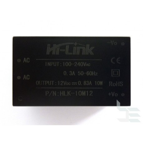 AC-DC захранващ модул Hi-Link HLK-10M12, 12V 10W