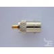 RF coaxial adapter MCX (M) to BNC (F)