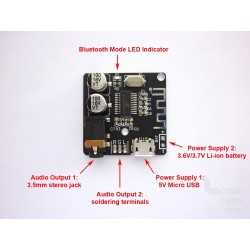 Bluetooth 5.0 аудио модул (ресивър) с USB Micro-B конектор