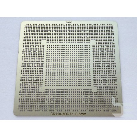 Шаблон chip size GK110-300-A1 за ребол на nVidia BGA чипове