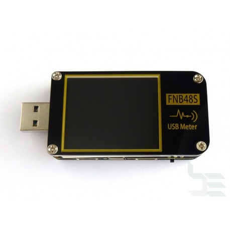 USB тестер 12 в 1 FNIRSI FNB48S с цветен LCD дисплей, USB Type-C и Bluetooth